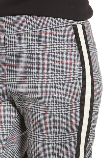 Shop Pam & Gela Side Stripe Crop Pants In Glen Plaid Print