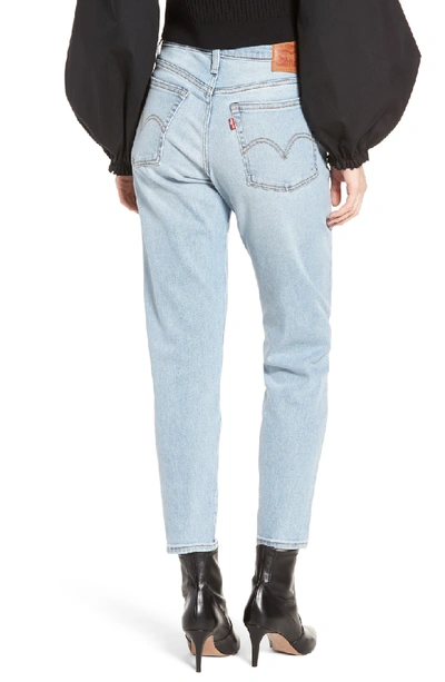 Shop Levi's Wedgie Icon Fit High Waist Crop Jeans In Bauhaus Blues