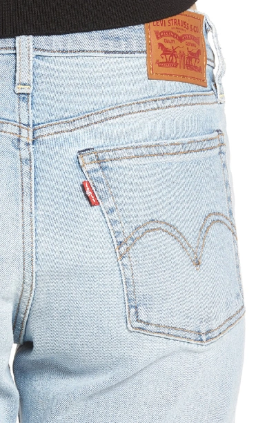 Shop Levi's Wedgie Icon Fit High Waist Crop Jeans In Bauhaus Blues