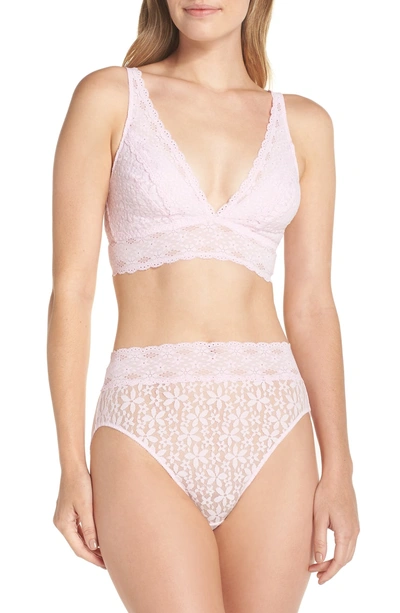 Shop Wacoal Halo Lace High Cut Briefs In Lilac Snow