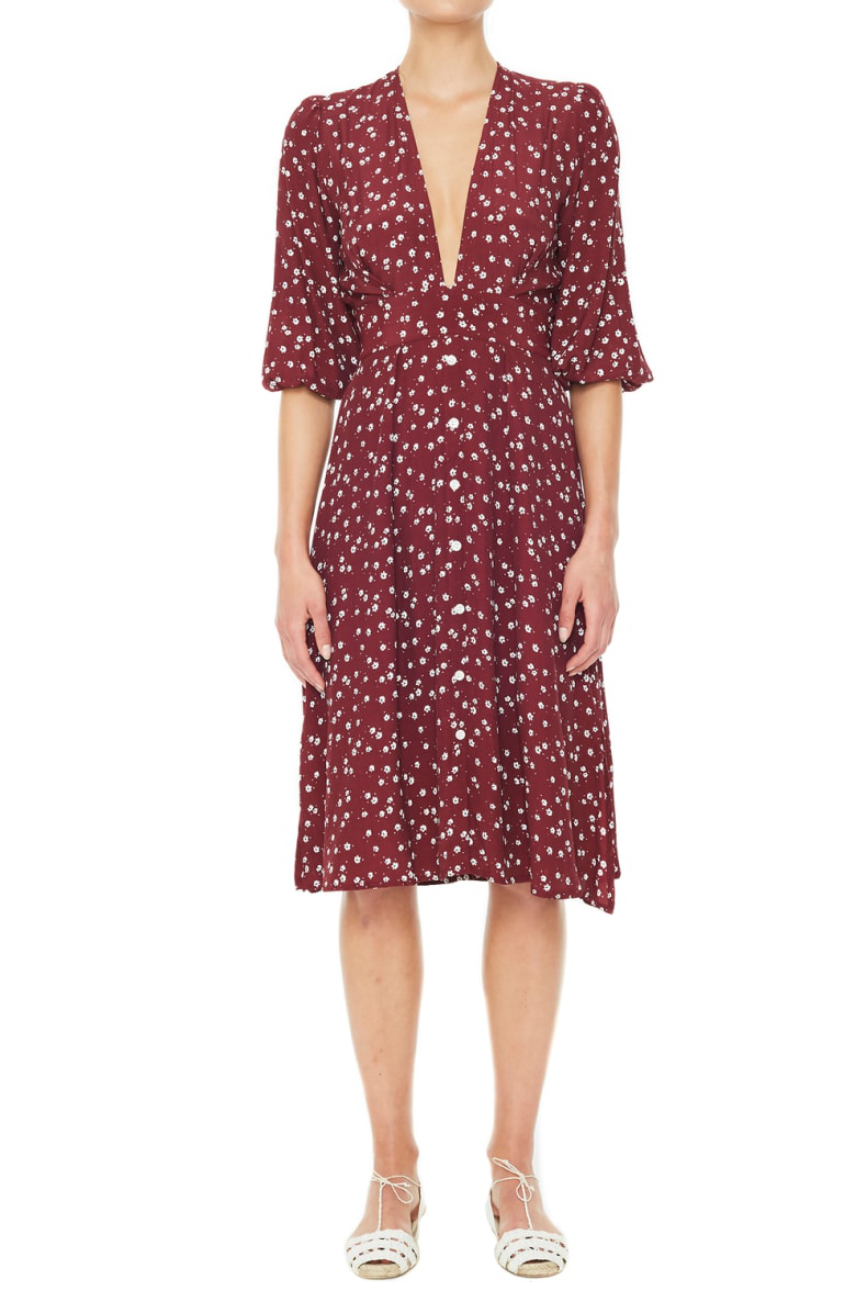 faithfull the brand chloe midi dress
