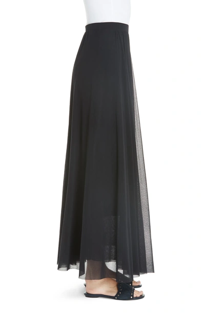 Shop Fuzzi Tulle Maxi Skirt In Nero