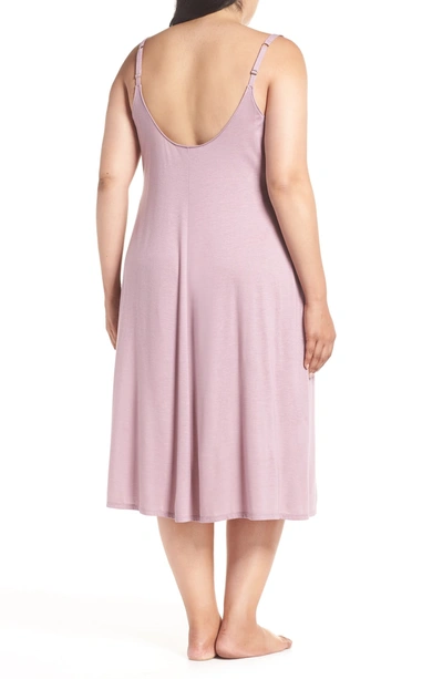 Shop Natori 'shangri La' Nightgown In Heather Berry Blush