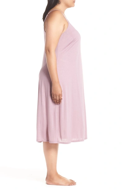 Shop Natori 'shangri La' Nightgown In Heather Berry Blush