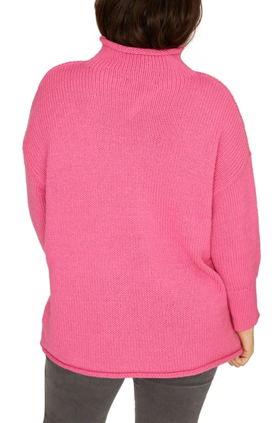 Shop Sanctuary Supersized Curl Up Sweater In Street Pink