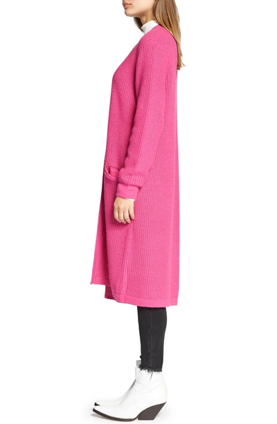 Shop Sanctuary Hit The Road Long Cardigan In Street Pink