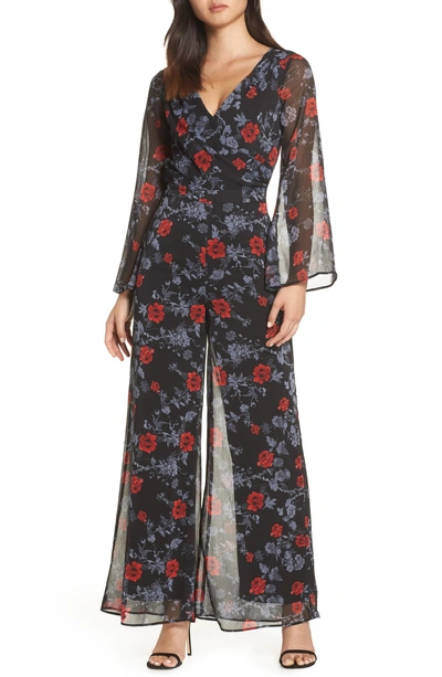 Shop Ali & Jay Only Wish Floral Jumpsuit In Scarlet Roses