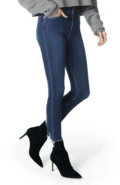 Shop Joe's Charlie High Waist Frayed Ankle Skinny Jeans In Corrie