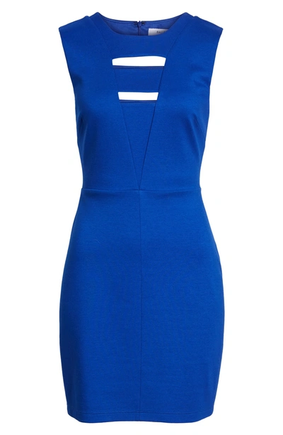 Shop Bailey44 No Love Ponte Knit Dress In Blue