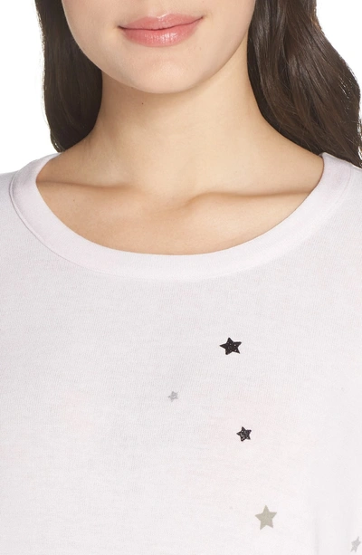 Shop Chaser Glitter Stars Sweatshirt In Pearl