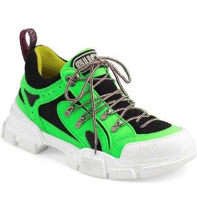 Shop Gucci Flashtrek Sneaker In Green