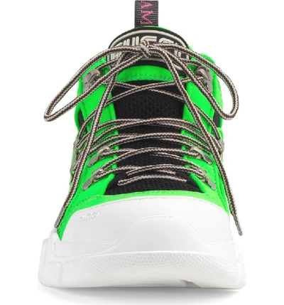 Shop Gucci Flashtrek Sneaker In Green