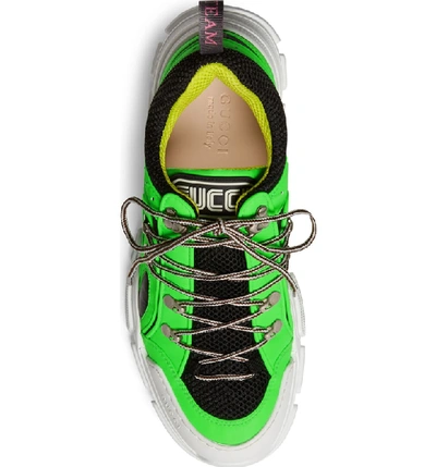 Shop Gucci Flashtrek Sneaker In Green