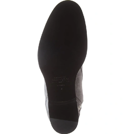 Shop Grand Voyage Bowie Zip Boot In Grey Suede/ Black