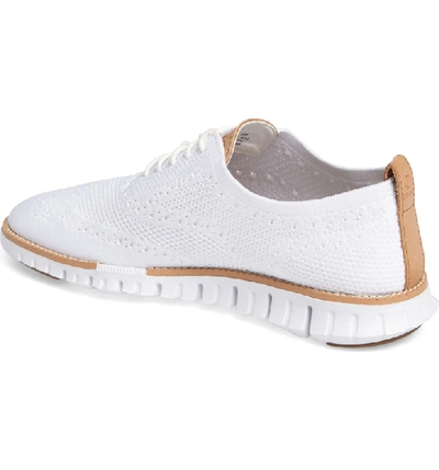 zerogrand stitchlite woven wool wingtip