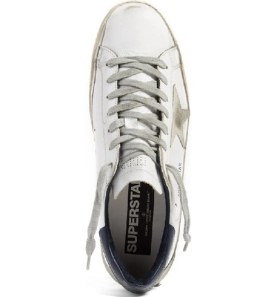 Shop Golden Goose 'superstar' Sneaker In White Leather
