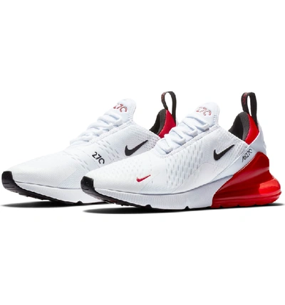 Shop Nike Air Max 270 Sneaker In White/ Black/ University Red