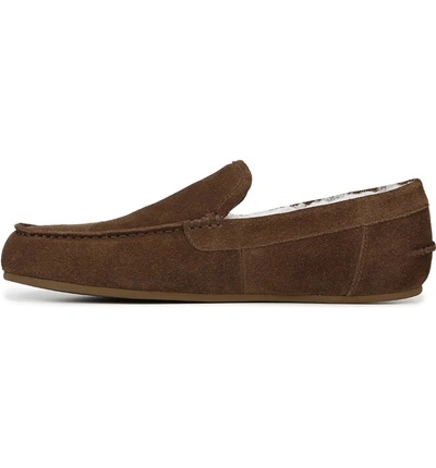 Shop Vince Gino Genuine Shearling Slipper In Bark