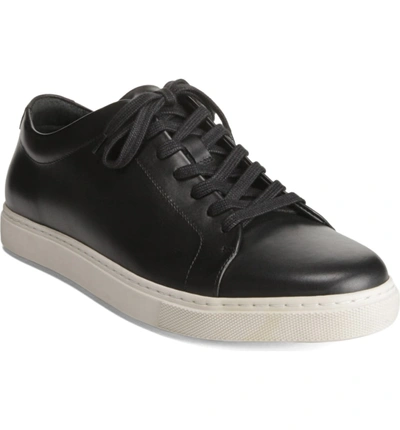 Shop Allen Edmonds Canal Court Sneaker In Black/ White Leather