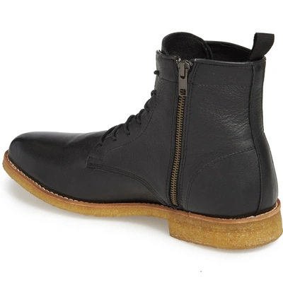 Shop Supply Lab Jonah Plain Toe Boot In Black Leather