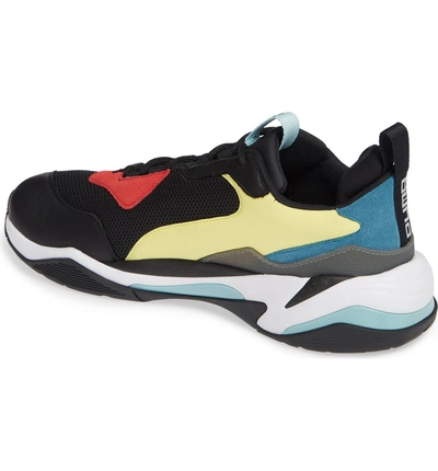 Shop Puma Thunder Spectra Sneaker In  Black/  Black/ White