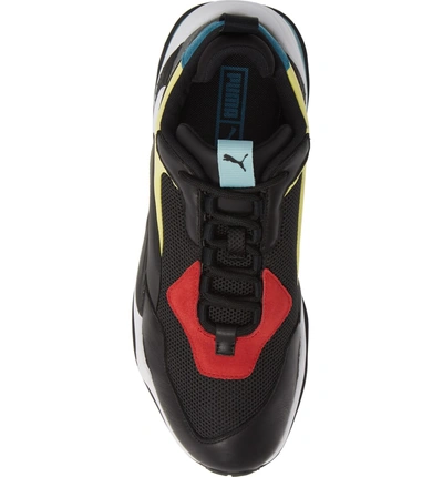 Shop Puma Thunder Spectra Sneaker In  Black/  Black/ White