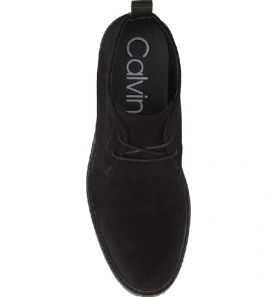 Calvin Klein Men's Ultan Suede Chukka Boots Men's Shoes In Black | ModeSens