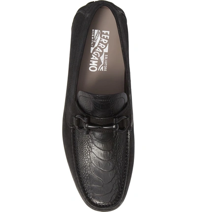 Shop Ferragamo Parigi Bit Loafer In Nero Nero