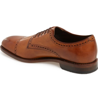 Shop Allen Edmonds Clarkston Cap Toe Derby In Walnut Leather