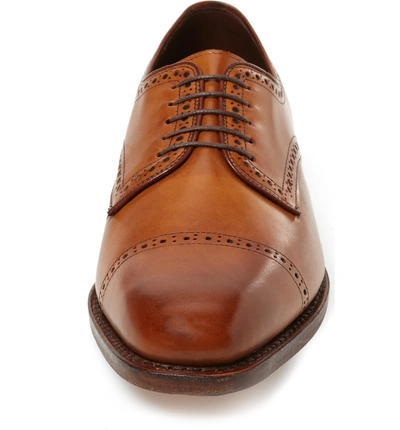 Shop Allen Edmonds Clarkston Cap Toe Derby In Walnut Leather