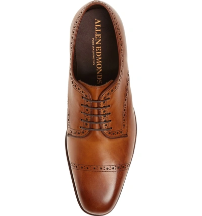 Shop Allen Edmonds Clarkston Cap Toe Derby In Walnut Leather