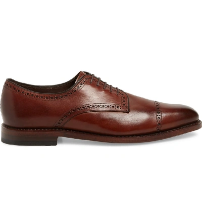 Shop Allen Edmonds Clarkston Cap Toe Derby In Chili Leather