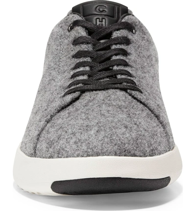 Shop Cole Haan Grandpro Tennis Sneaker In Grey Wool