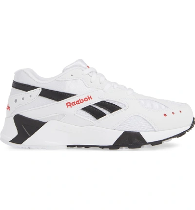 Shop Reebok Aztrek Sneaker In White/ Black/ Excellent Red