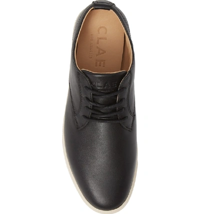 Shop Clae Ellington Sneaker In Black Tumbled Leather