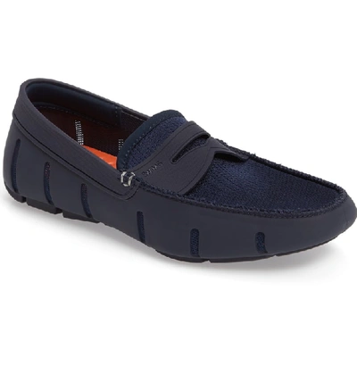 Shop Swims Penny Loafer In Navy/navy