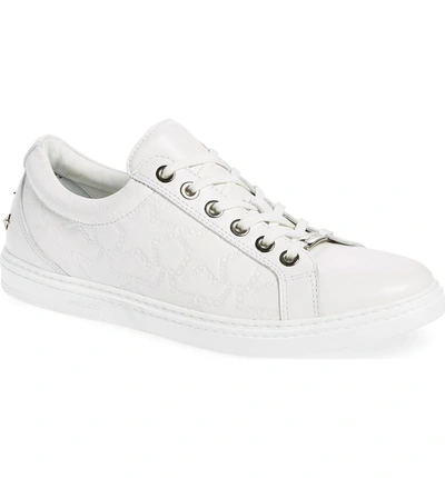 Shop Jimmy Choo Cash Star Sneaker In White