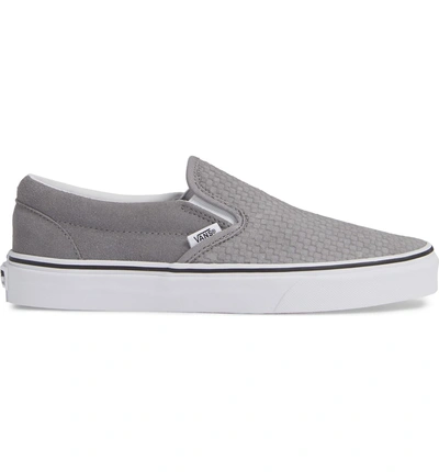 Vans Classic Embossed Suede Slip-on In Frost Grey/ White Suede | ModeSens
