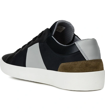 Shop Geox Warley 2 Sneaker In Black/ Grey Blend