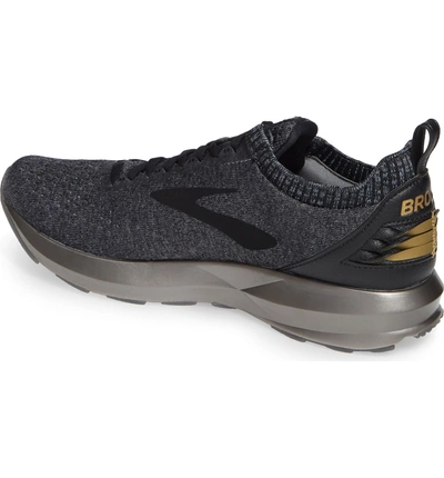 Shop Brooks Levitate 2 Le Running Shoe In Black/ Grey/ Gold