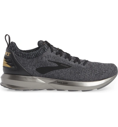 Shop Brooks Levitate 2 Le Running Shoe In Black/ Grey/ Gold