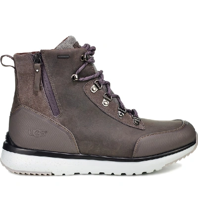 Shop Ugg Caulder Waterproof Boot In Dark Grey