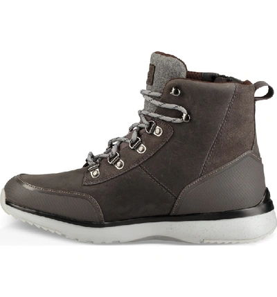 Shop Ugg Caulder Waterproof Boot In Dark Grey