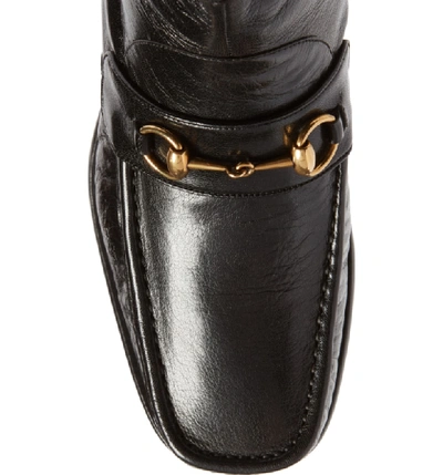 Shop Gucci Vegas Apron Boot In Black