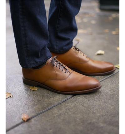 Shop Allen Edmonds Carlyle Plain Toe Oxford In Black Leather