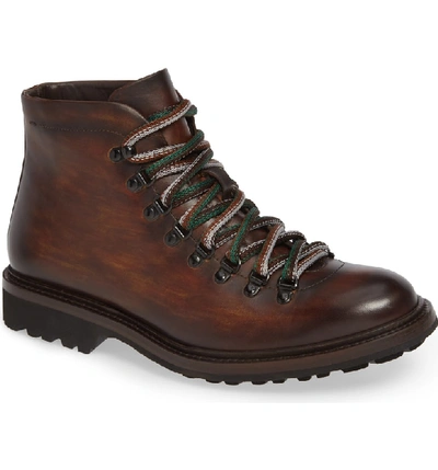 Shop Magnanni Montana Water Resistant Hiking Boot In Tobacco Leather