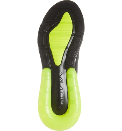 Shop Nike Air Max 270 Sneaker In Black/ Volt/ Oil Grey