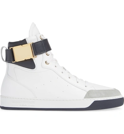 Shop Grand Voyage Belmondo Sneaker In White/ Navy/ Grey