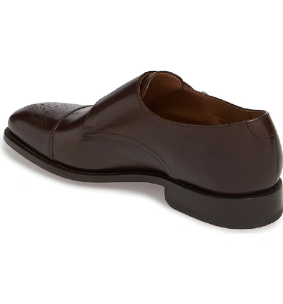 Shop Robert Talbott Sausalito Double Monk Strap Shoe In Coffee