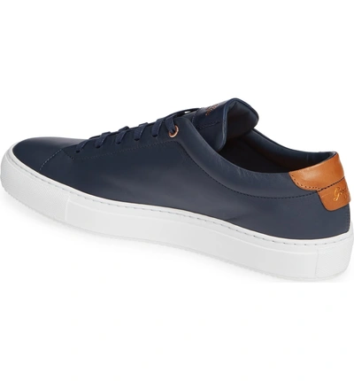 Shop Good Man Brand Edge Sneaker In Navy Leather